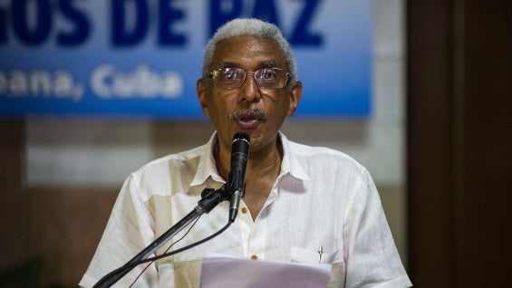 'Gómez' se incorporó a los diálogos de paz en 2014. Foto: AFP