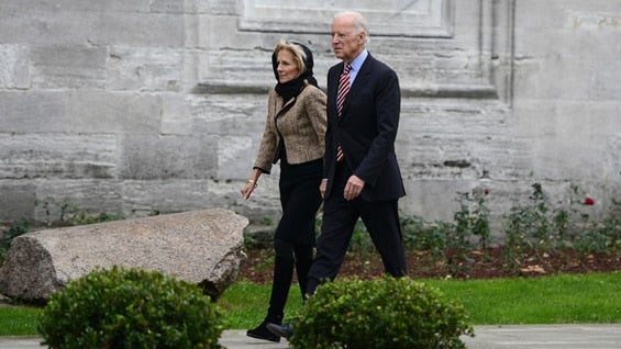 El vicepresidente de Estados Unidos, Joe Biden, y su esposa Jill. Foto: AFP.