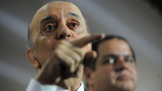José Serra, canciller brasileño. Foto: AFP.
