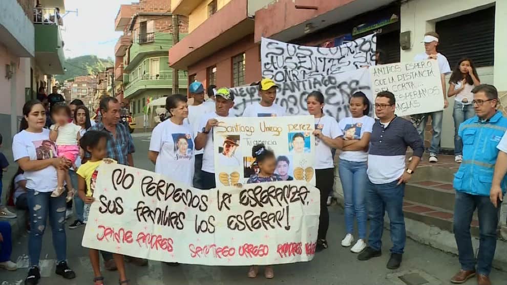 Las familias piden ayuda para encontrar a sus hijos. Foto: NoticiasRCN.com