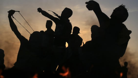 En los enfrentamientos del martes resultaron heridos 35 gazatíes, según los socorristas palestinos. Foto: AFP