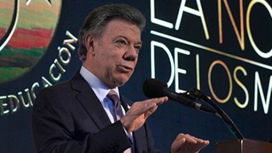 Juan Manuel Santos, presidente de Colombia. Foto: SIG.
