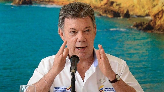 Juan Manuel Santos, presidente de Colombia. Foto: SIG.