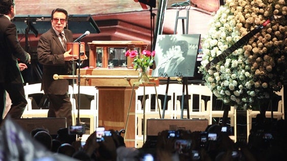 Cenizas de Juan Gabriel. Foto: EFE