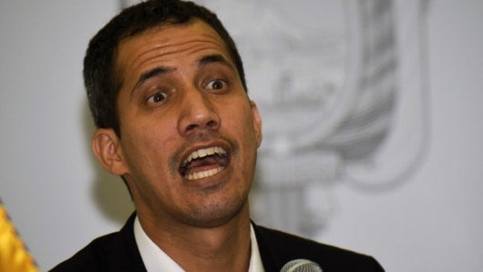 El presidente interino de Venezuela, Juan Guaidó. Foto: AFP
