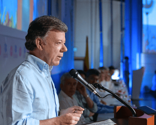 Juan Manuel Santos, presidente de Colombia. Foto: Presidencia.