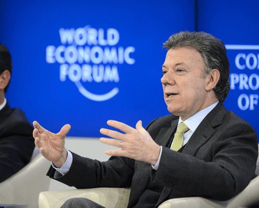 Juan Manuel Santos, presidente de Colombia. Foto: EFE