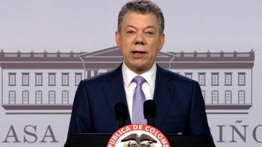 Juan Manuel Santos, presidente de Colombia. Foto: NoticiasRCN.com