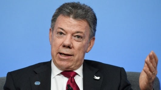 Juan Manuel Santos, presidente de Colombia. Foto: archivo AFP