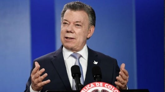 Juan Manuel Santos, presidente de Colombia. Foto AFP