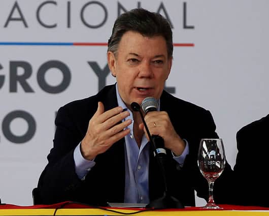 Juan Manuel Santos, presidente de Colombia. Foto: EFE