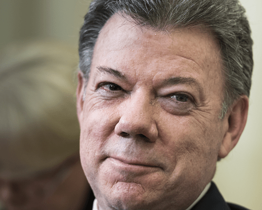 Juan Manuel Santos, presidente de Colombia. Foto: AFP