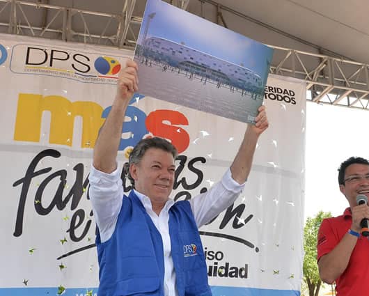 Santos habló durante su visita a la ciudad / SIG