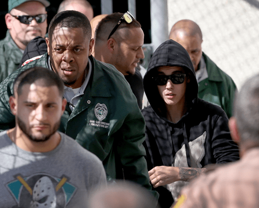 Justin Bieber quedó en libertad tras pagar una fianza. Foto: AFP