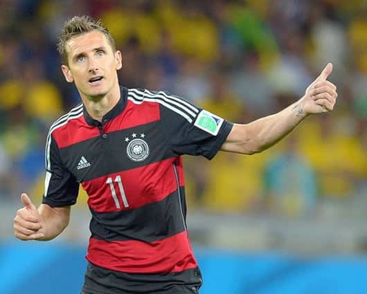 Miroslav Klose, máximo goleador de los Mundiales. Foto: EFE