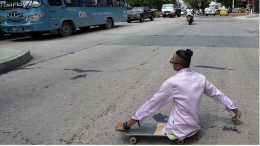 El joven y su familia viven en un terreno de invasión en el sur de Barranquilla. Foto: Raúl Arboleda/ AFP