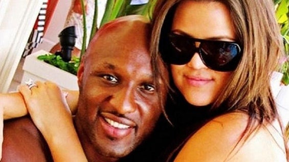Lamar Odom y Khloe Kardashian.