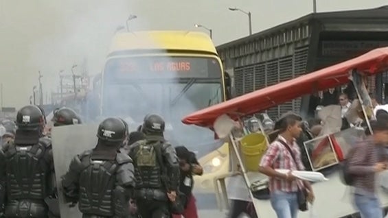 Algunos ciudadanos indicaron fuerza desmedida por parte de la Policía. Foto : NoticiasRCN