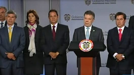 Este lunes el presidente Santos dio a conocer todo su gabinete ministerial. Foto: NoticiasRCN.com