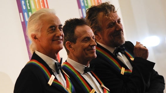 John Paul Jones, Jimmy Page y Robert Plant. Foto: AFP.