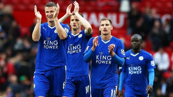 Jugadores del Leicester City. Foto: EFE.