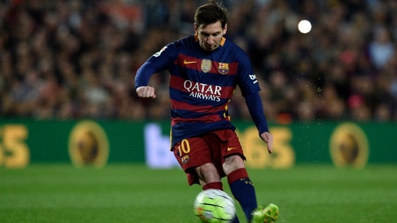 Lionel Messi, futbolista argentino en el Barcelona. Foto: AFP.