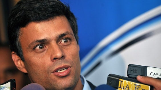 Leopoldo López, líder de la oposición venezolana. Foto: AFP