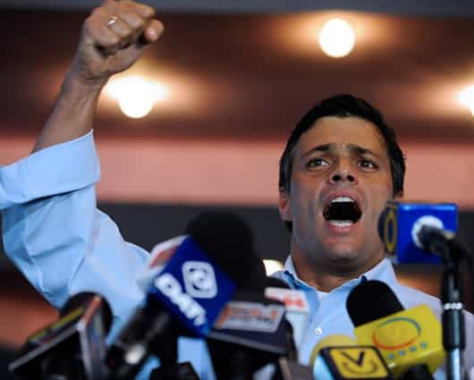 Leopoldo López, líder del partido opositor Voluntad Popular. Foto: AFP