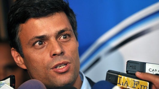 Leopoldo López, líder opositor venezolano. Foto: AFP.