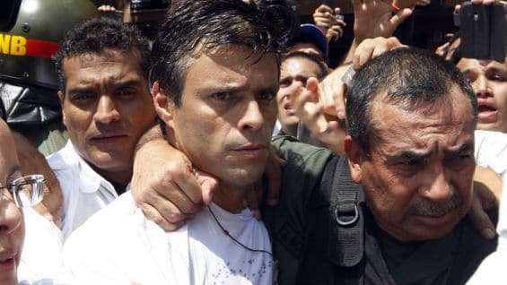 Leopoldo López fue condenado a 13 años y 9 meses de prisión. Foto AFP