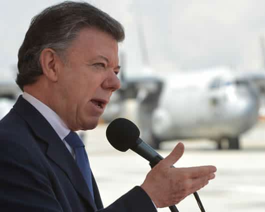 Juan Manuel Santos, presidente de Colombia. Foto: Presidencia.