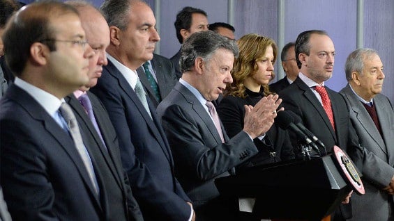 El presidente Santos indicó que una vez aprobados los proyectos tendrán tres años para ponerlos en marcha. Foto: oficial.
