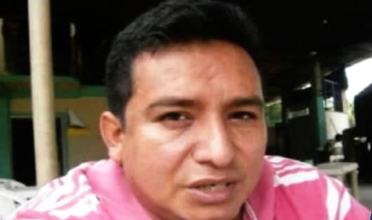 El líder comunal Faustino Acevedo.