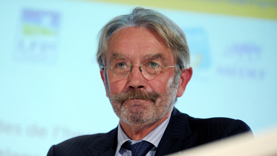 Frédéric Thiriez, presidente francés de la Asociación de Ligas europeas de fútbol profesional. Foto AFP