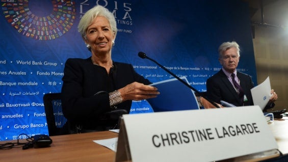 Christine Lagarde, directora del FMI. Foto: AFP