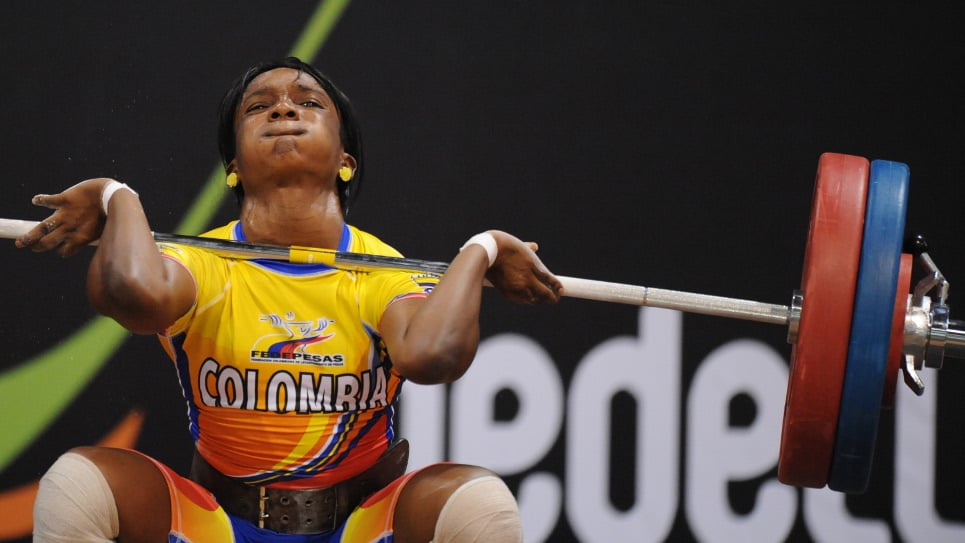 Lina Rivas, oro en Toronto. Foto AFP