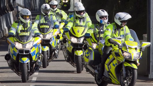 En Londres, los trabajadores marcharon por el Parlamento de Westminster hasta llegar a Hyde Park. Foto: AFP.