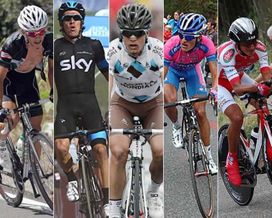 Henao, Urán, Betancur, Anacona y Sarmiento, los ciclistas colombianos en busca del triunfo en La Vuelta. Foto:AFP