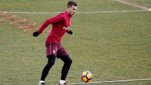 Lucas Hernández, defensa francés del Atlético de Madrid. Foto: EFE