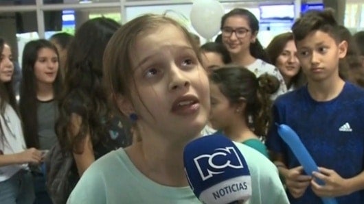 La pequeña Lucía.