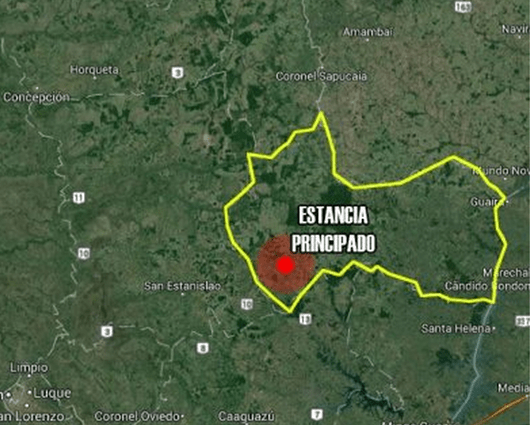 Imagen satelital de la zona donde se registró el accidente. Imagen: Google maps