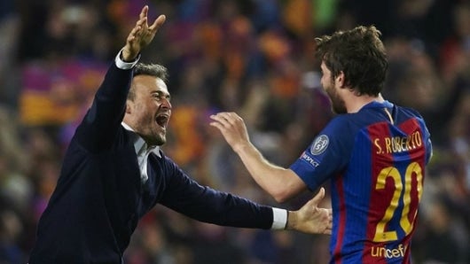 Luis Enrique, técnico del Barcelona. Foto: EFE.
