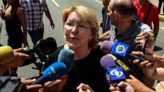 La fiscal general de Venezuela, Luisa Ortega. Foto: Ronaldo Schemidt / AFP