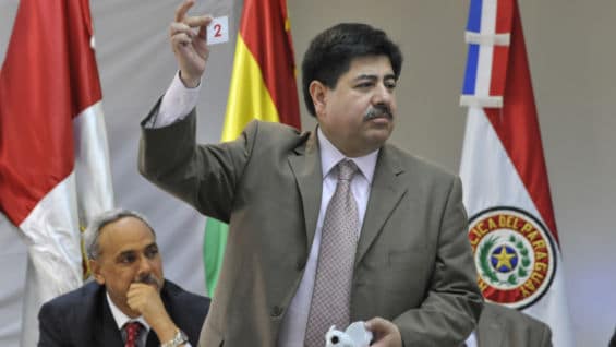 Luis Bedoya, presidente de la FCF. Foto: AFP.