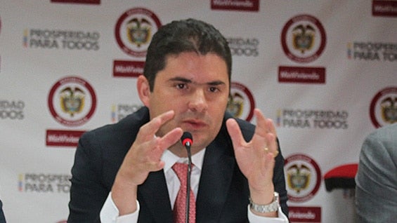 Luis Felipe Henao Cardona, ministro de Vivienda, Ciudad y Territorio. Foto: Minvivienda.