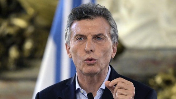 Mauricio Macri, presidente de Argentina. AFP