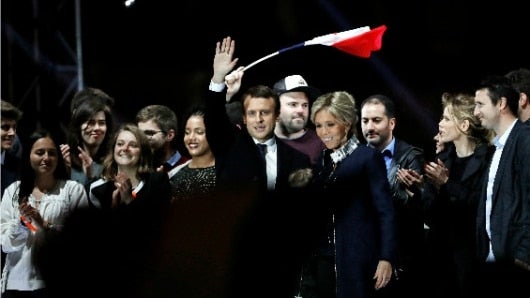 El centrista proeuropeo y nuevo presidente de Francia, Emmanuel Macron, de 39 años. Foto: AFP