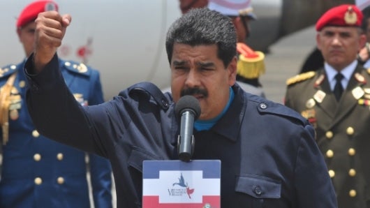 Maduro dijo también que "no es suficiente" que Obama haya dicho que no considera una amenaza a Venezuela. Foto: AFP