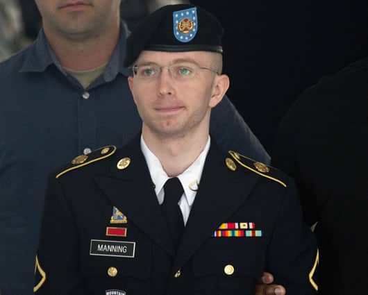 Bradley Manning, soldado norteamericano quien filtro documentos a Wikileaks. Foto:AFP