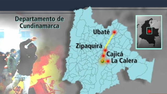 Varios puntos de Cundinamarca presentan Bloqueos y manifestaciones. Foto: Noticias RCN